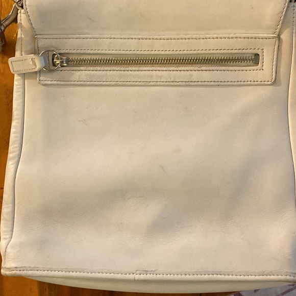 Vintage Coach White Leather Crossbody Adj. Purse - Picture 12 of 15
